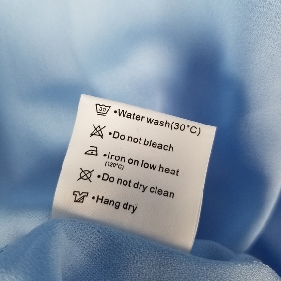 Adreamly Womens Coverup Size 2X 3X Light Blue White Pom-Pom Trim Layer Beach - Picture 5 of 8